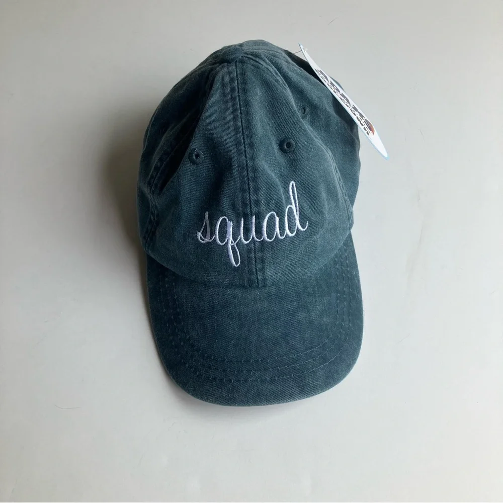 Adams Cool Crown Blue Mesh Lined Baseball Hat Bride Squad Dad Hat Ball Cap NWT